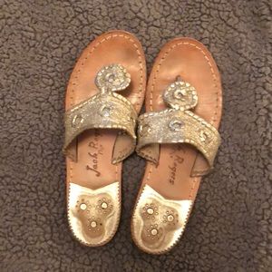 Silver Jack Rogers sandals